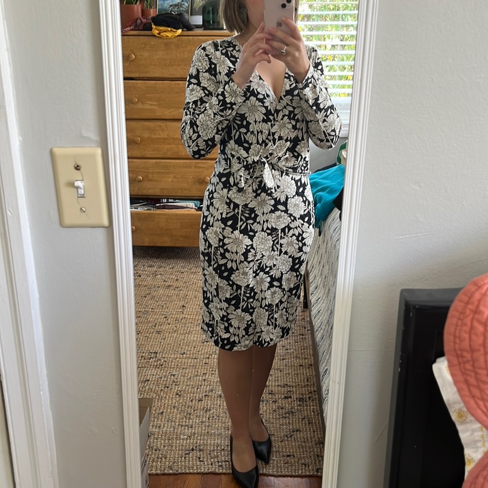 Synergy faux wrap dress